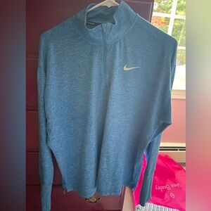 Nike Heathered Blue Pullover with Logo